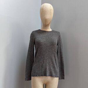Marled Grey Side Grommet Sweater